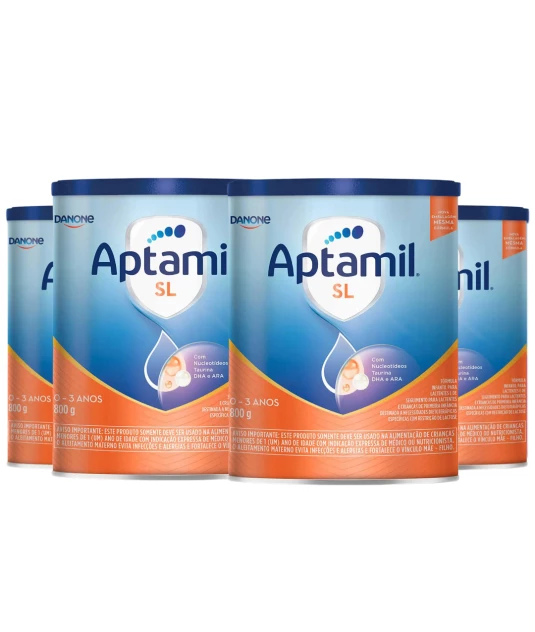 Aptamil ProExpert SL Kit 4und - Fórmula Infantil Sem Lactose 800g Danone + E-book