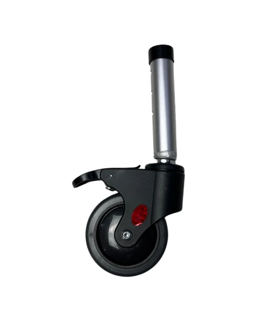 Roda Traseira Cadeira de Banho Higiênica Dobrável Alumínio (135 kg) - Hidrolight 