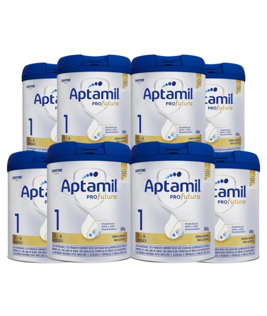 Aptamil 1 Profutura 800g Danone - 8 Unidades & E-book