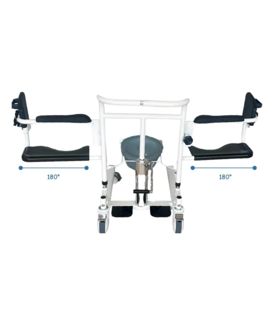Cadeira de Transferência W808  c/ Coletor e Almofada Azul - Winner