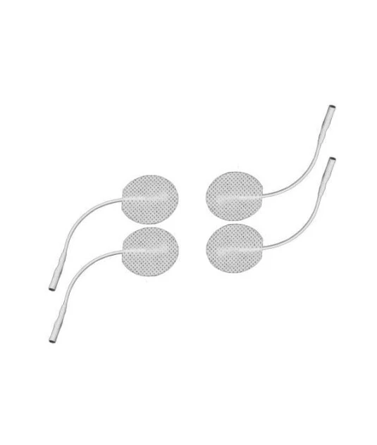 "Eletrodo Descartável Silicone Auto Adesivo 3x2cm com 4 und Redondo  Carcitrode"
