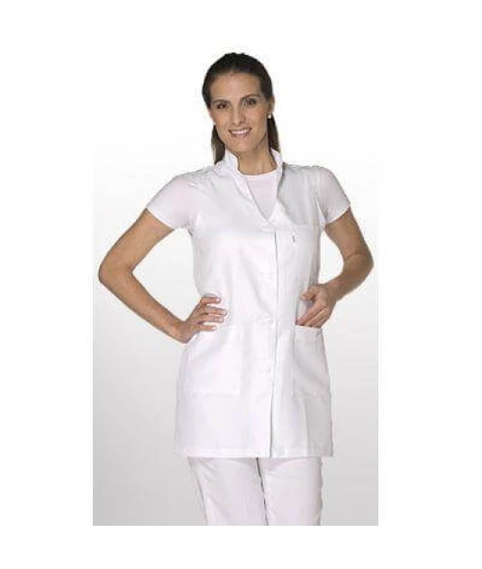 Jaleco Feminino Cavado S/ Manga Gola Padre PP Aspen 