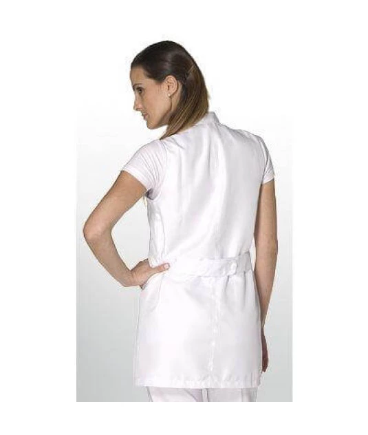 Jaleco Feminino Cavado S/ Manga Gola Padre PP Aspen 