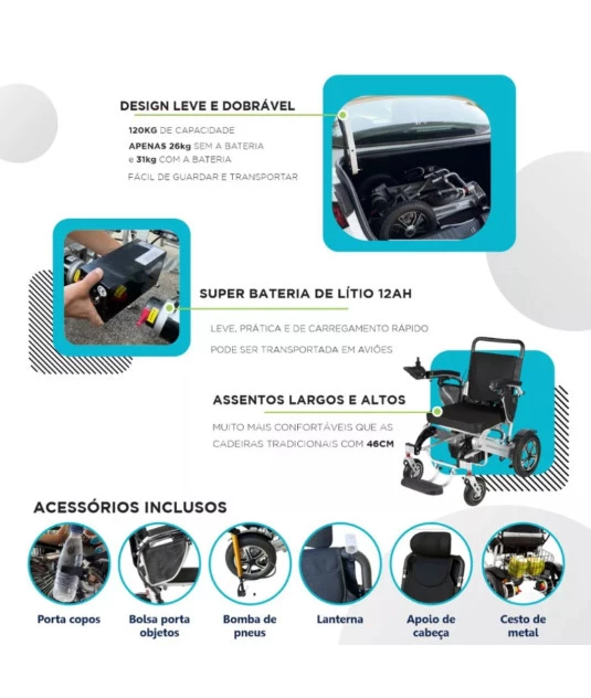 Cadeira De Rodas Motorizada W203RM Winner