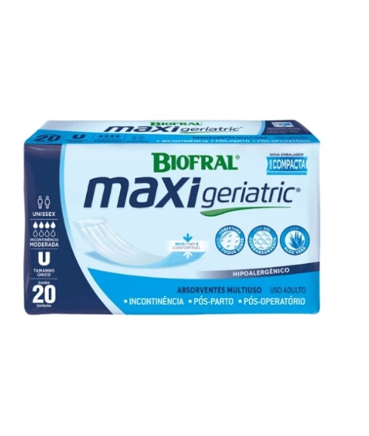Absorvente Maxi Geriatric Único c/ 20