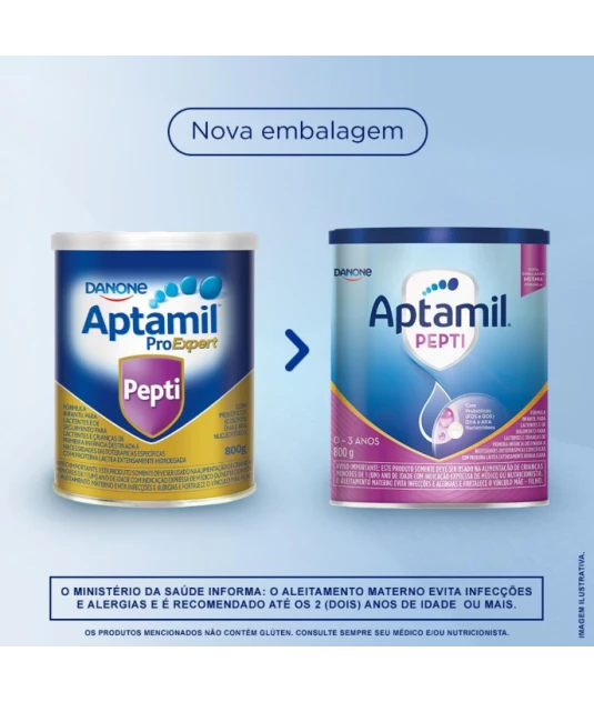 Aptamil Pepti 800g Kit 2und - Para Alérgicos a Leite de Vaca/Soja Danone & E-book