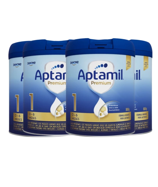 Aptamil Premium 1 Lata 800g -  4 unidades Danone & E-book