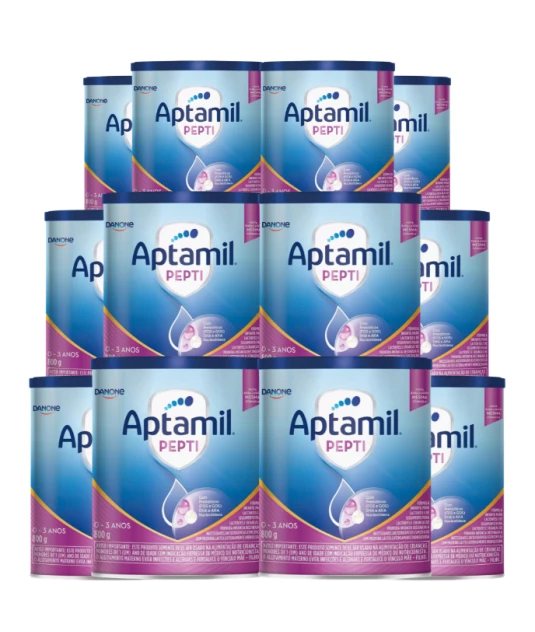 Aptamil Pepti 800g Kit 12und - Para Alérgicos a Leite de Vaca/Soja Danone & E-book