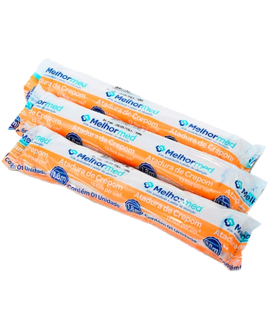 Atadura Crepom 13fios 1,80m/15cm Pct C/12