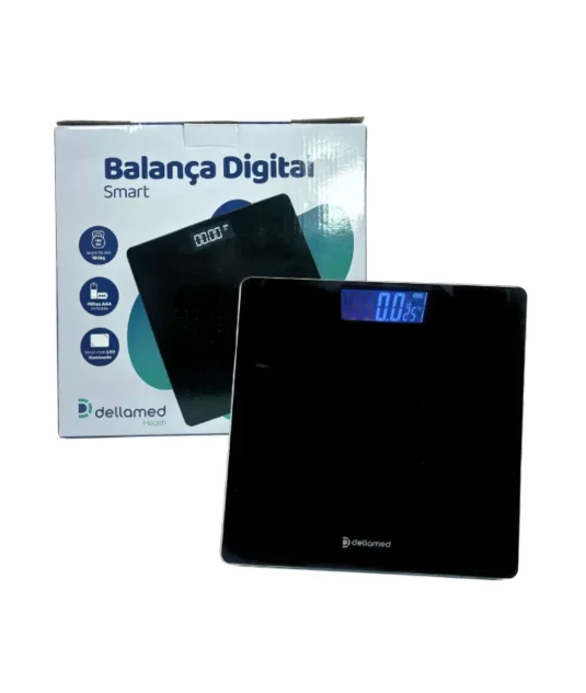 Balança Digital Corporal até 180kg com Alta Precisão - Dellamed
