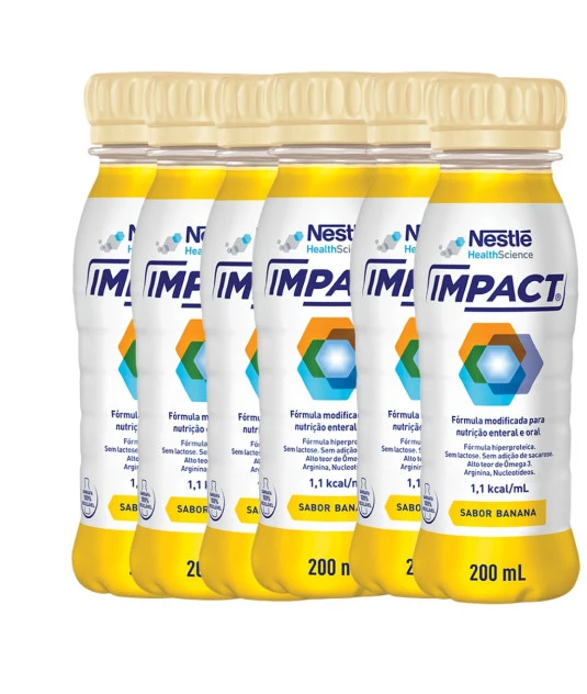 Impact 200ml Banana 6 Unidades Nestle