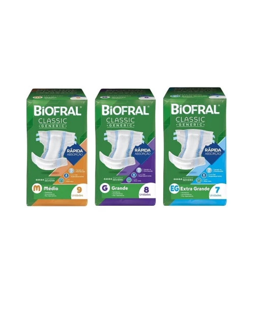 Fralda Desc Adulto Biofral Classic Tena