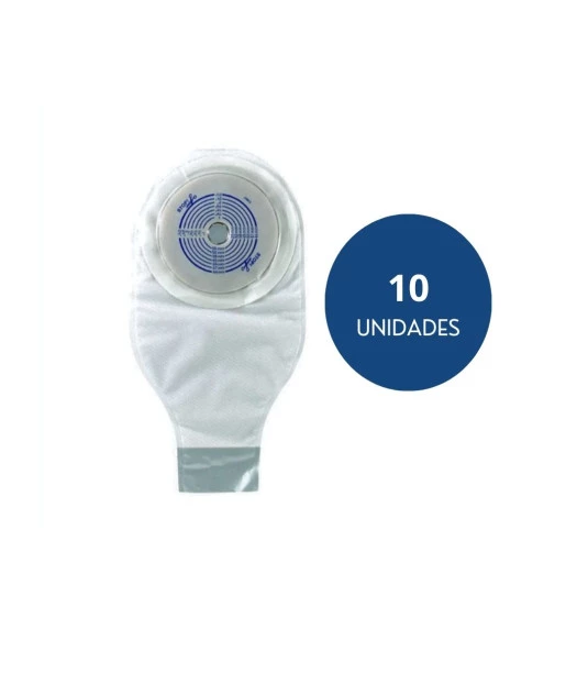 Bolsa de Colostomia Drenável Recortável Transparente 19-64mm Kit 10und Convatec 