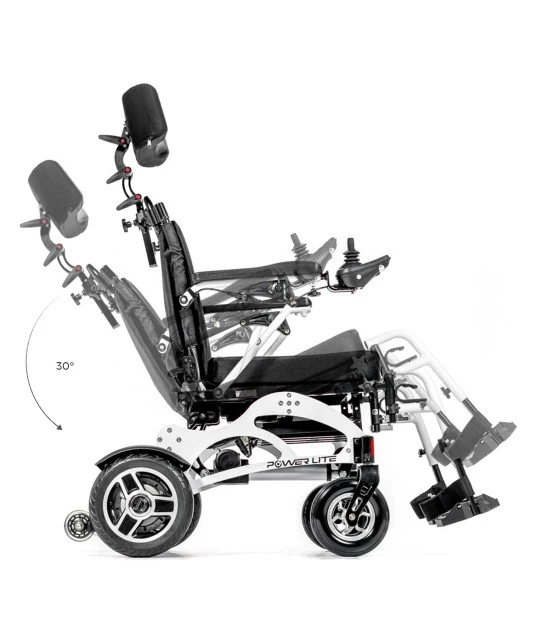 Cadeira de Rodas Motorizada Dobrável Tilt Wave Power Lite 