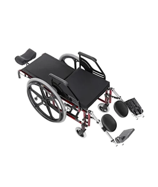 Cadeira de Rodas Reclinável Tetra - Prolife - 44cm - Vinho