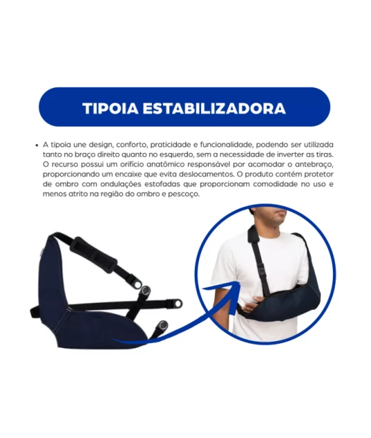 Tipoia Estabilizadora Velpeau Bilateral Estofada C/ Orifício Mercur