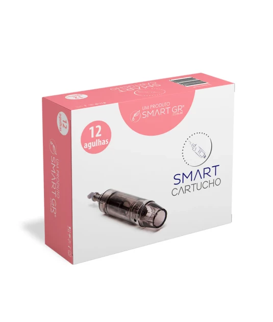 Cartucho Smart Pen Preto - 12 Agulhas c/ 10 unidades - Smart GR  