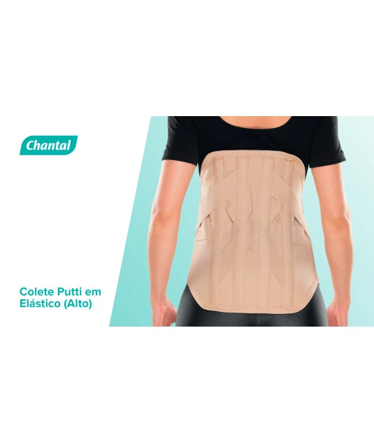Colete Putti Alto Elastico Chantal de Frente