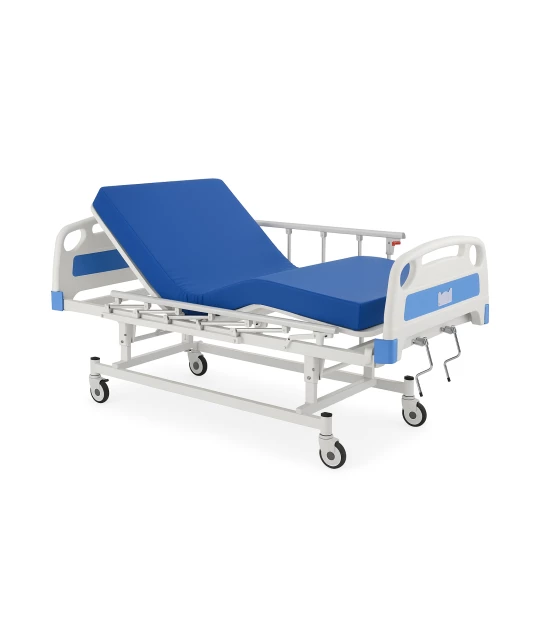 Cama Hospitalar DX3 3 Movimentos com Colchão Hospitalar D28 Dellamed