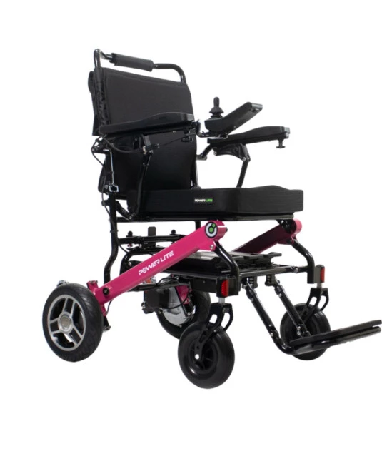 Cadeira de Rodas Motorizada Compact In - Power Lite - Rosa