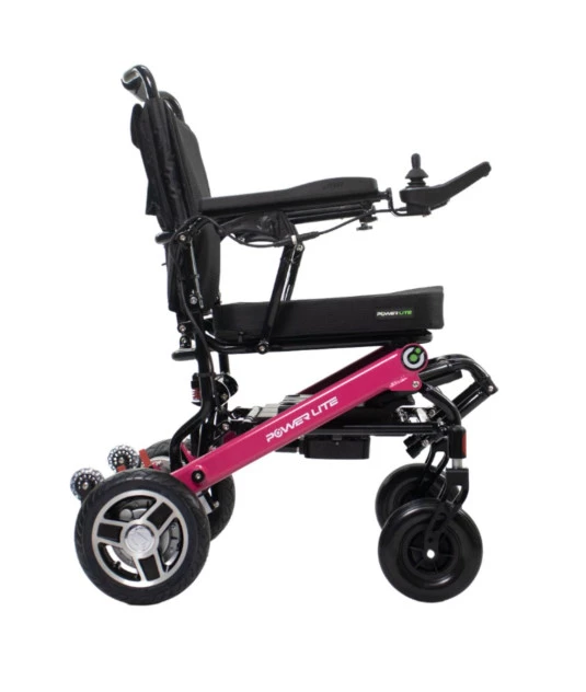 Cadeira de Rodas Motorizada Compact In - Power Lite - Rosa