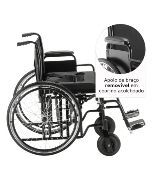 Cadeira de Rodas Obeso 180Kg D500 Dellamed