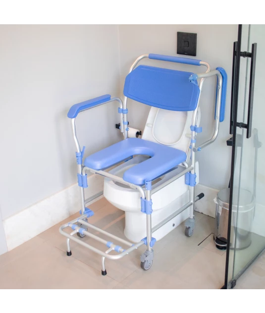 Cadeira Banho Dellamed Alumínio Desmontável D60