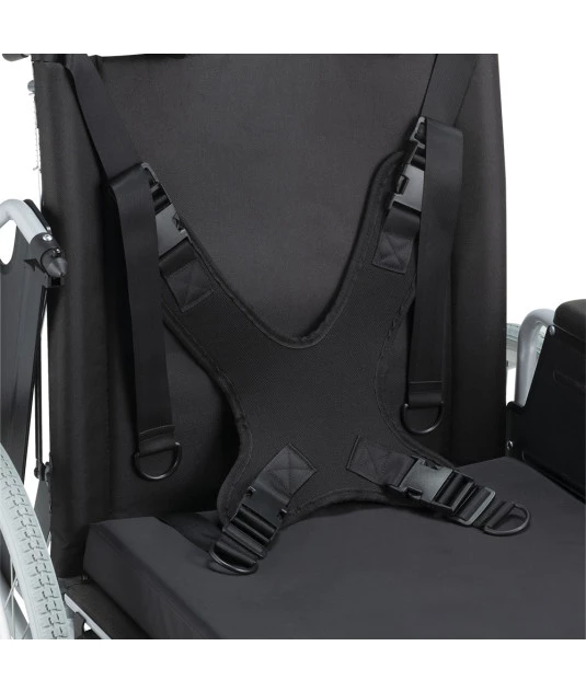 Cadeira de Rodas Tetra Reclinável com Encosto e Cinto até 130 Kg D700 - Dellamed