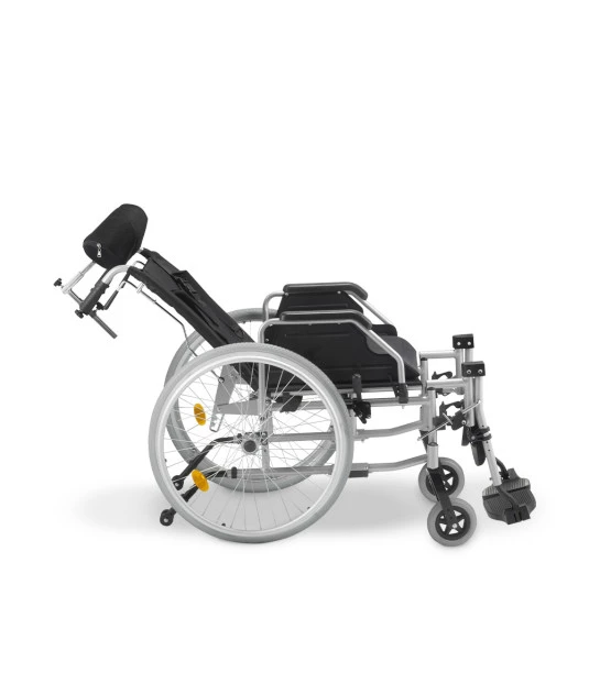 Cadeira de Rodas Tetra Reclinável com Encosto e Cinto até 130 Kg D700 - Dellamed