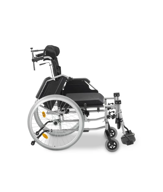 Cadeira de Rodas Tetra Reclinável com Encosto e Cinto até 130 Kg D700 - Dellamed