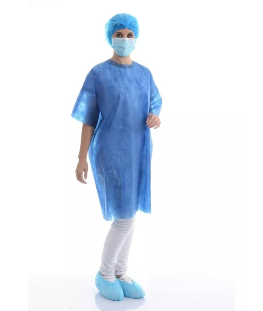 Avental Procedimento Sem Manga 30g Azul com 10 Und ProtDesc