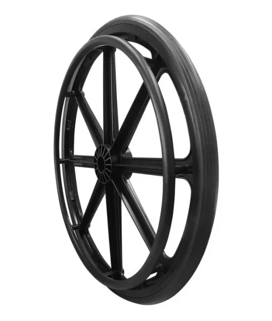 Roda Universal Aro 24 sem rolamento para Cadeiras de Rodas