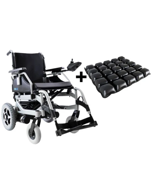 Cadeira de Rodas Motorizada D1000  com  Almofada Anti Escaras Air Basic Dellamed