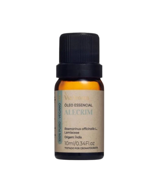 Kit Óleos Essenciais 10ml Via Aroma - Alecrim/Bergamot Italy/Eucaliptus Globulus