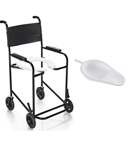 Cadeira de Banho Higiênica Simples PL 201 Prolife + Comadre Plástica Taylor