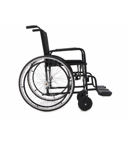 Cadeira de Rodas M2000 com Pneus Maciços 40cm (85kg) Preta 