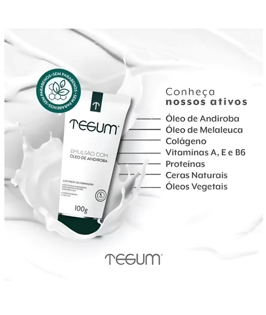 Tegum Emulsão Hidratante com Óleo de Andiroba 
