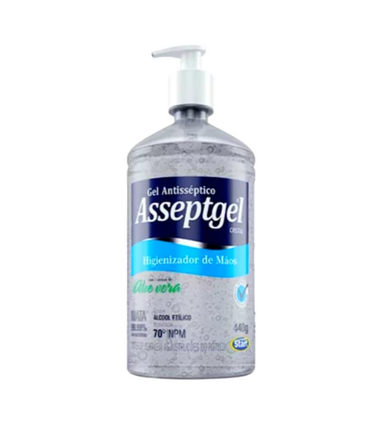 Álcool em gel 420g antisséptico Asseptgel Start Quimica 