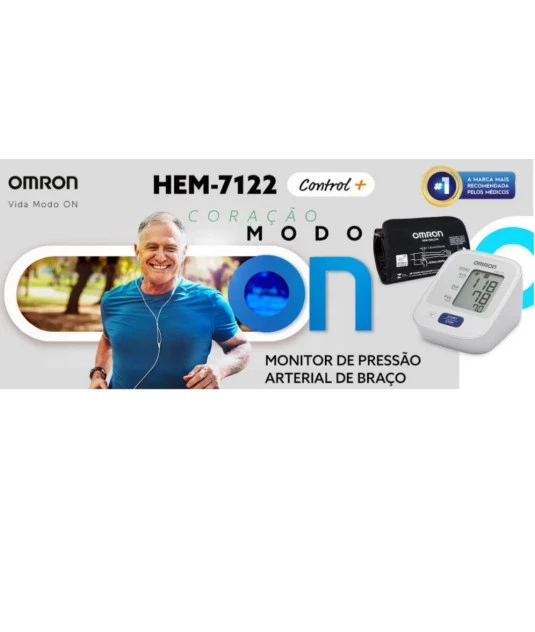 Aparelho de Pressão Digital Automático Braço HEM 7122 BR Omron