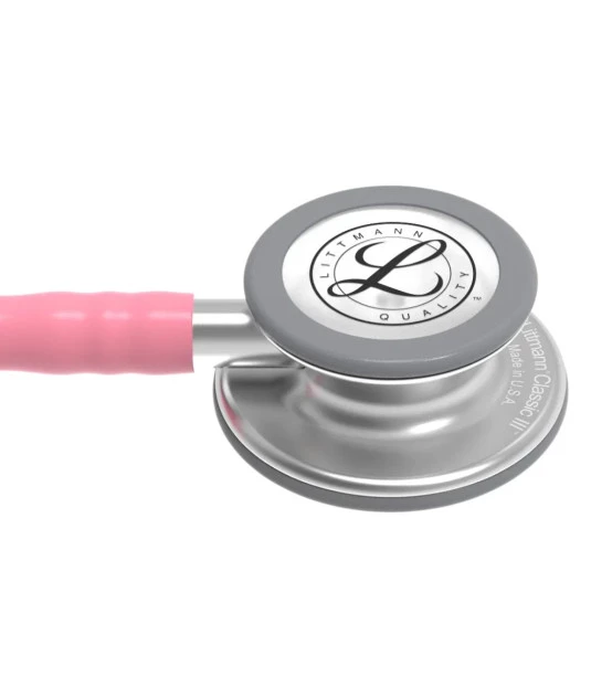 Estetoscópio Littmann Classic III Adulto Rosa Pérola