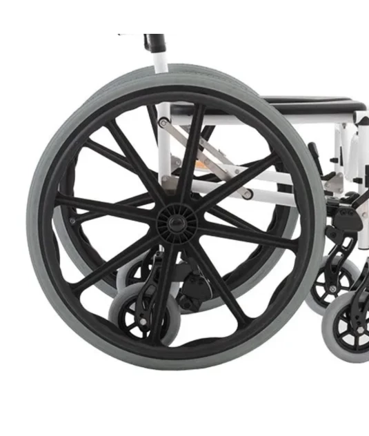 Roda Traseira c/ Trava Cadeira de Banho H1 - Ortobras