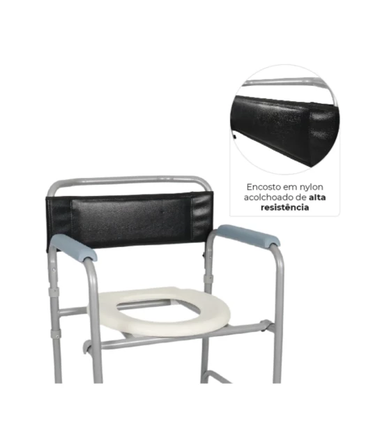 Encosto Almofadado para Cadeira de Banho D30 e D40 Dellamed