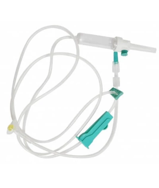 Equipo Microgotas Pinça Rolete com Injetor Lateral Embramed