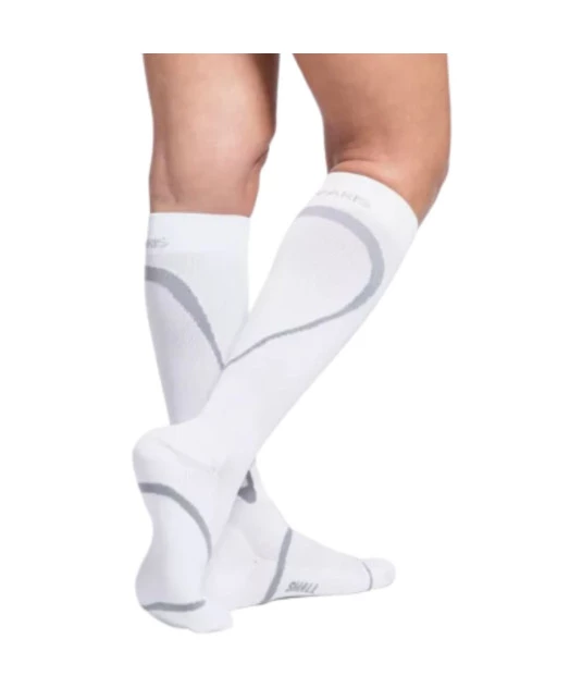 Meia Esportiva Performance 20/30mmHg AD Panturrilha Branco Sigvaris + E-book