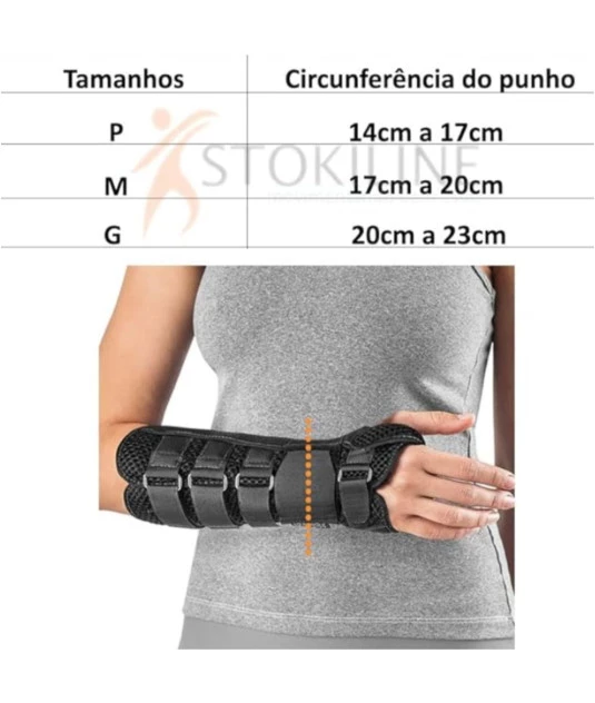 Tala Longa com Reforço no Punho Órtese Comfort Air
