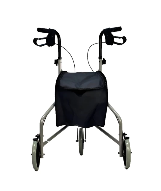 Andador 3 Rodas em Alumínio Evolution com Porta-Objetos e sem Cesto Praxis 
