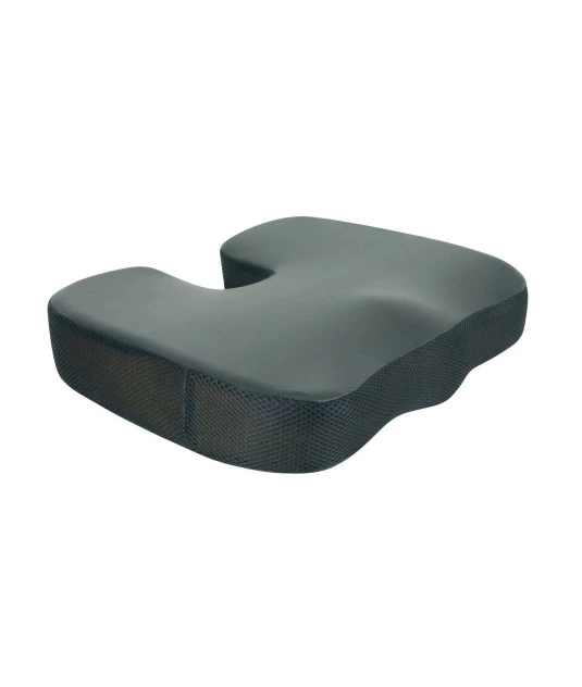 Almofada Quadrada Terapeutica Coccix Latex Grande Preta Perfetto