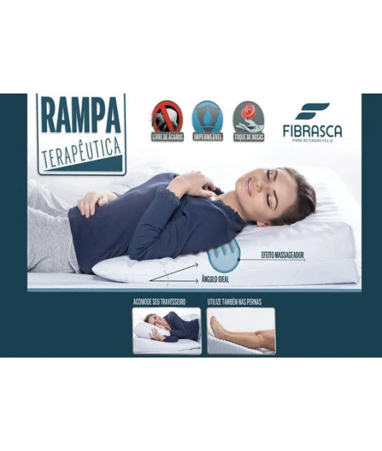 Travesseiro Anti Refluxo Adulto 60x80x15cm Fibrasca