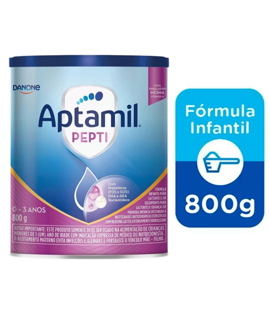 Aptamil Pepti 800g - Para Alérgicos a Leite de Vaca/Soja Danone