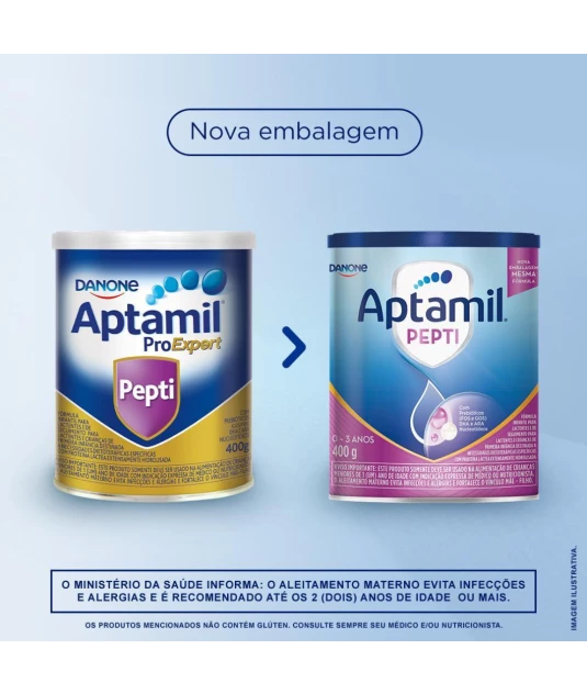Aptamil Pepti 400g - Para Alérgicos a Leite de Vaca/Soja Danone & E-book